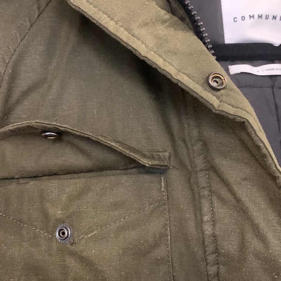 Olive Green Aritzia Community Down Coat - Picture 9 of 12